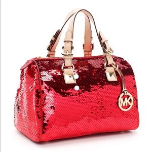 Looking for Michael Kors red Grayson satchel purse